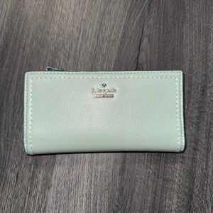 Kate Spade Light Green Leather Wallet